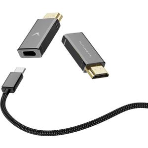 Futurizta Tech USB-C Female to HDMI Male Adapter 4K 60Hz, USB-C to HDMI Converter, Thunderbolt 3/4 Compatible, 4K Ultra HD Display Adapter Compatible with MacBook, iPad Pro, Samsung Galaxy, and More