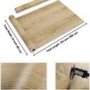 CRE8TIVE Light Brown Wood Contact Paper Self Adhesive 24"x354" Large Size Wood Grain Wallpaper Peel and Stick Waterproof Thick Textured Distressed Wood Look Vinyl Wall Covering for Countertop Cabinet