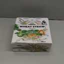 Grow Forward Premium Wheat Straw Plates - 10 Inch Reusable Hard Plastic Dinner Plates Set of 8 - Unbreakable Microwave Safe Plates for Dessert, Camping, RV, Outdoors, Patio, Kitchen Dishes - Feather