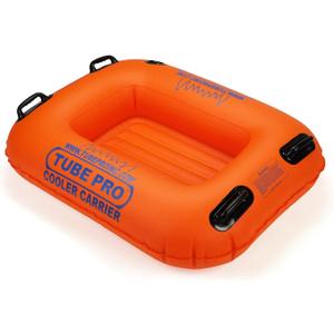 Premium Orange River Cooler Carrier 50 Quart- Heavy Duty, Commercial Grade, Inflatable