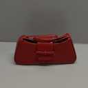 Shoulder Bag for Women, Hobo Handbags Trendy Y2K Purses Patent Leather Clutch Bag Cute Bow Purse (Red)