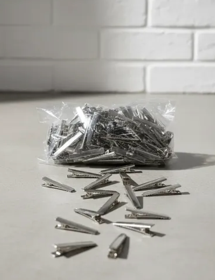 Duck Bill Clips, 30 Pcs Metal Alligator Hair Clips, Crocodile Clips, Rustproof Alligator Curl Clips, Duck Bill Sectioning Clips, Single Prong Teeth Styling Hair Clips, Hair Barrette