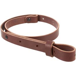 The Hunter -1" Wide Leather Rifle Sling by Nohma Leather (Brown)