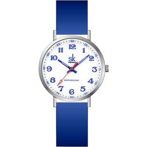 SHENGKE Casual Fashion Women Sport Watch Sweat Resistant Students Watch with Easy Read Dial and Silicone Band,Water Resistant