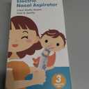 Electric Nasal Aspirator for Baby, Nose Aspirator for Toddlers, Waterproof Baby Nose Sucker, Nose Cleaner with 3 Silicone Tips, Adjustable Suction Level, Music and Light Soothing Function, Green