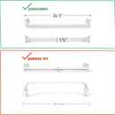 240534901 x2 & 240534701 x1 Refrigerator shelf retainer bar parts Compatible with frigidaire Door Shelf Rack Bar Rail, Replaces AP3214631 PS734936 AP3214630 PS734935 AH734935 EA734935