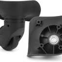 Suitcase Wheels Plastic for DIY Repair, 360 Swivel Wheel Replacement Luggage Travel Casters, Black Spinner Suitcase Caster for Luggage, LX01