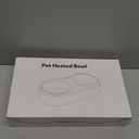 Heated Cat Bowl  Double Removable Stainless Steel Bowls, Freeze-Proof Water & Food, Overheat Protected, Chew-Resistant Cord, UL Listed (lake blue)