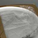 Mayfair Ashton Easy to Clean Single Hinge Toilet Seat, Modern Slow Close Wood Toilet Seat, Made in USA, Elongated, White