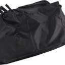 Swing Cushion Cover, Garden Courtyard Outdoor Polyester Taffeta 3 Seats Swing Chair Hammock Seat Cushion Cover (Black)