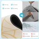 3 x Bath Mat Super Absorbent Bathmat Bathroom Floor Mat Non Slip Bathroom Mat Quick Dry Bath Rug Easy to Clean 2417 (1'6" x 2' (Rectangular), Golden)