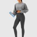 High Waisted Compression Leggings for Women - Athletic Running Gym Leggings for Activewear and Training (Black, S)