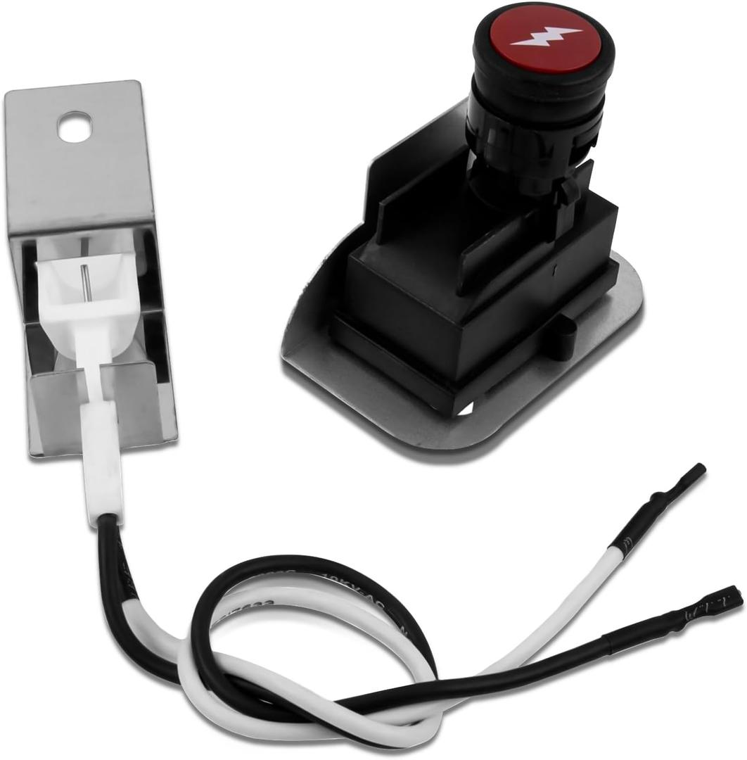 Grill Igniter KIt 80475 for Weber Q120 Q220 Series Grills Electronic Igniter Replacement Parts, Grill Push Electric Button Starter Kit Replacement for Weber Baby Q Parts 516002 566002 566014