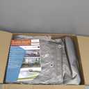 Large Waterproof Tarp - Heavy Duty 10 Mil Thick Poly Tarpaulin Ideal for Canopy Tents, Boats, RV or Pool Covers - Multipurpose Protective Tarps with Grommets for Indoor and Outdoor Use | 12' x 25' (.Silver-medium Weight Protection)