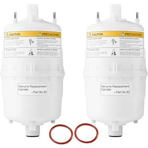 80 Steam Canister Replacement for Steam Humidifier Canister Model 800 & 865 with O-Ring for Leak-Proof Seal (Pack of 2)