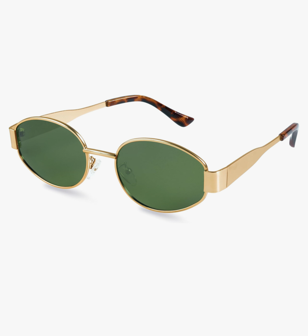livho 2025 Trendy Oval Sunglasses - Stylish Polarized Shades for Everyday - Retro Metal Frames