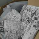 Area Rugs 8x10 Living Room: Large Modern Abstract Washable Rug Soft Anti-Skid Non-Shedding Carpet Indoor Floor Thin Carpets for Bedroom Dining Room Farmhouse Nursery Home Office White Grey Black