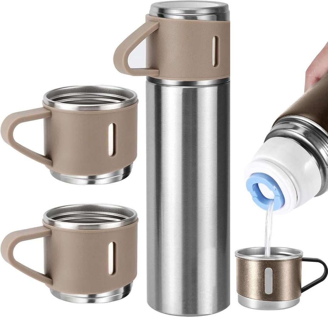 Stainless Steel Thermo 500ml Vacuum Insulated Bottle Cup for Coffee Hot drink and Cold drink water flask.Coffee Thermo Bottle Vacuum-Insulated Stainless Steel Travel Mug, Hot & Cold Drink Travel Mug