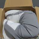 Sleep Apnea Pillow with Neck Pain & Snoring Relief -Orthopedic Cervical Pillow, Ergonomic Contour Memory Foam Pillow for Side, Back,Stomach Sleepers,Dreamers Relief,Medium Firm Support(Queen Size) (Queen Size 25"Lx15"Wx5.8"H, Greywhite)