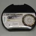 Snow-Chains Easy Install Tire-Chains, One-Pull Fit Design Tire Snow Chains for Passenger Cars, Sedan, SUVs, Emergency Winter Tire Traction Car Tires 215 225 235 245 255 275 - Set of 2 (KN130)