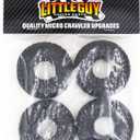 Little Guy Racing Parts Black Label M/T (63mm) 1.0 Inch Tires Compatible with 1/24 RC Axial SCX24, RGT, Element, Enduro, URUAV (4 Tires per Order), Black, 63mmx21mmR1 + Free LGRP Sticker