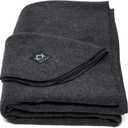 Arcturus Military Wool Blanket - Warm, Thick, Washable - Great for Outdoors, Camping, Stadium Blanket, Picnics, Travel - Car & Bushcraft Survival Kits, Large 64in x 88in 4.5 lb (Charcoal)