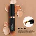 MAEPEOR Liquid Concealer Pen 6 Color Lightweight Full Coverage Concealer Long Lasting Brightening Color Corrector (Color 03)