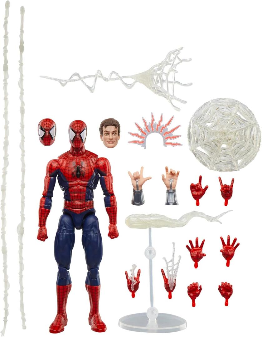 Marvel Legends Maximum Series Spider-Man, Deluxe Spider-Man Comics Collectible 6-Inch Action Figure; Amazing Articulation; Spectacular Accessories