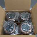 Solar Lanterns Outdoor Waterproof, 4 Pack Flower Petal Solar Garden Lights with 2 Lighting Colors, Vintage Metal Outdoor Patio Garden Decor - Unique Gifts for Women Mom Sisters Birthday (Copper)