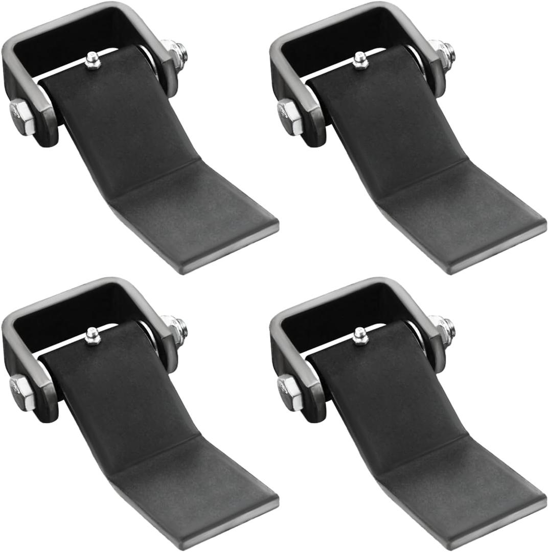 SPARKWHIZ Dump Trailer Hinges Weld on Heavy Duty Greaseable Dump Trailer Door Gate Hinge, Strap Style Long Leaf Hinge, Pack of 4