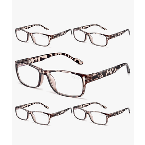 Gaoye Professional Reading Glasses for All Day - Computer Readers with Blue Light Protection - 4 Pack +3.0