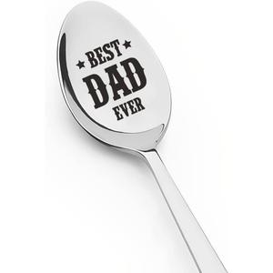 Dad Father Gifts Spoon from Daughter Son Best Dad Ever Spoons for Dad Daddy Father's Day Gift for Dad Father Christmas Birthday Gifts for Daddy Dad Coffee Tea Spoons