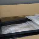 Metal Table Legs 28 inch, Heavy Duty DIY Industrial Desk Furniture Legs Set of 2 Black 28" H18.5" W