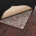 Ottomanson 3' x 4' Non-Slip Rug Pad Gripper 1/4 Inch Thick Dual Surface Felt + Rubber Gripper - Safe for All Floors, Brown