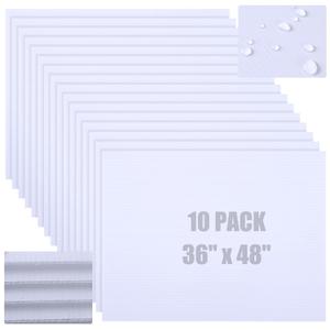 Capoda 10 Pack Corrugated Plastic Board, 4mm Blank Yard Signs Poster Board Bulk Thick Corrugated Plastic Sheet Lawn Sign Garage Sale DIY Outdoor Sign for House, Arrow(36 x 48 Inch)