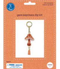 GEM KEYCHAIN DIY KIT FINISHED SIZE 2.6"X9.13" PACK OF 2