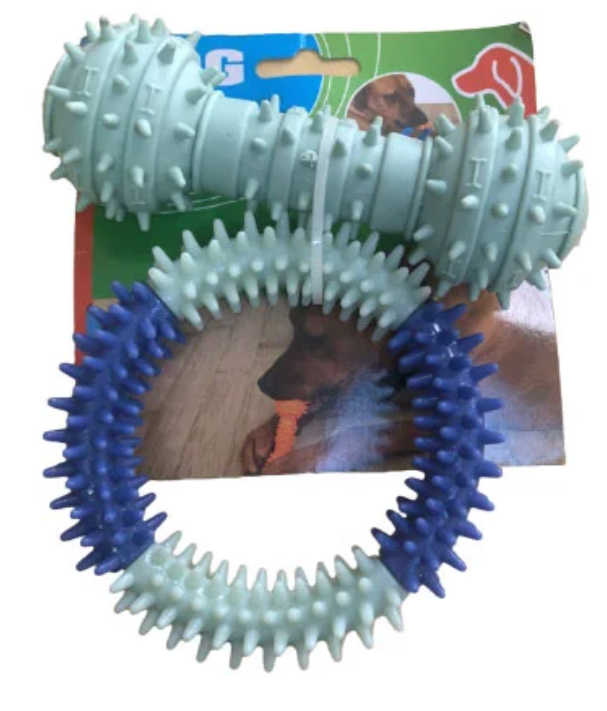 Dog Toys Two Pack Durable TPR