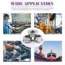 2 x 1/4-20 Serrated Flange Hex Lock Nuts, SpzcdZa 50pcs 304 Stainless Steel Serrated Metric Hex Flange Lock Nuts,Bright Finish