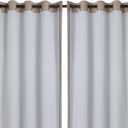 Chyhomenyc Window Blackout Curtain Liners with 18 Rings, Thermal Insulated 100% Blackout Liner for 108 Inch Curtains, Each 50Wx104L, 1 Liners Per Set with 18 Pieces Rings