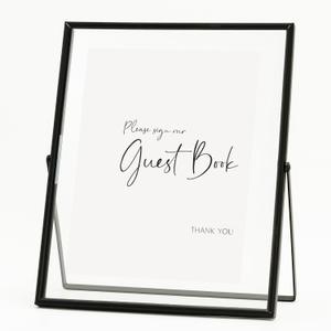 Calculs Black Floating Picture Frame Party Entry Registry In Decorative Sign Welcome Guestbook Signage Dcor Display Photo Holder Table Top Photobooth 10 Inches