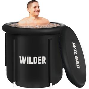 Wilder XL Ice Bath Cold Plunge  86 Gallon Portable Ice Bath Tub for Recovery and Cold Water Therapy  Triple Insulated