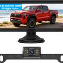 Backup Camera for Truck, 6.86" HD 1080P Rear View Monitor Kit, Wired Backup Camera System with Night Vision, 2 Channel, IP69K Waterproof, Optional Dual Bracket, Plug & Play for Car RV Trailer Tractor