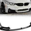 Front Lip For BMW M3/M4 (2015-2020 F80, F82, F83) MP Style Gloss Black