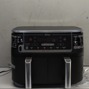 Ninja DZ550 Foodi 10 Quart 6-in-1 DualZone Smart XL Air Fryer with 2 Independent Baskets, Smart Cook Thermometer for Perfect Doneness, Match Cook & Smart Finish to Roast, Dehydrate & More, 10QT w/Thermometer BLACK