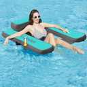 CALOBANA Inflatable Floating Chair, Heavy Duty Pool Floats Adult Lounger, Portable Water Float Chair for Swimming Pool, Lake and Beach, 50"L x 45"W