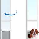 XLarge Openable Pet Door for Sliding Glass Doors, Adjustable 91 7/16" to 96" Slider Height, Extra Large Dog Door for Sliding Glass Door -XLarge Tall (X-Large, 96" Sliding Door)