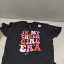 in My Cheer Girl Era Groovy Cheerleader Cheerleading Girl T-Shirt (Black, M)