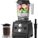 Aeitto Blenders for Kitchen with 1800W Motor, 68Oz. Large Capacity, 2-in-1 Blender & Grinder Combo, BPA-Free Countertop Professional Blender for Smoothies, Ice Crush, Frozen Drinks, Black
