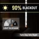 H.VERSAILTEX Farmhouse Boho Curtains for Living Room, 90% Blackout Curtain for Bedroom Energy Efficient, Linen Grommet Curtains 84 Inch Length, Burlap Textured 2 Panels, W52 x L84in, Heather Ivory