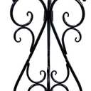 NAKUPE Metal Plant Stand Indoor Outdoor, Single Flower Pot Stands 22.5 Inch Tall, Planter Pedestal Holder for Patio Corner Garden Porch Farmhouse, Black(1 Pack)
